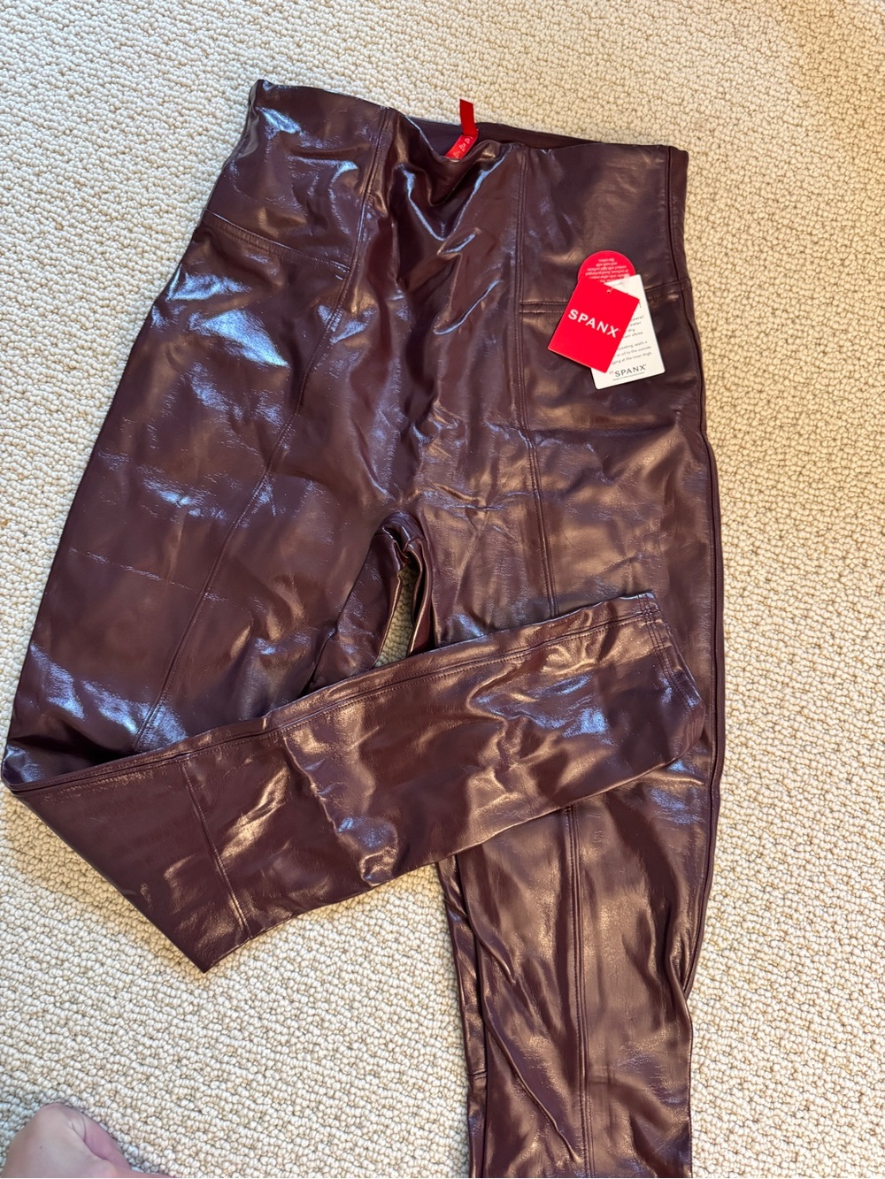 SPANX Burgandy Leggings